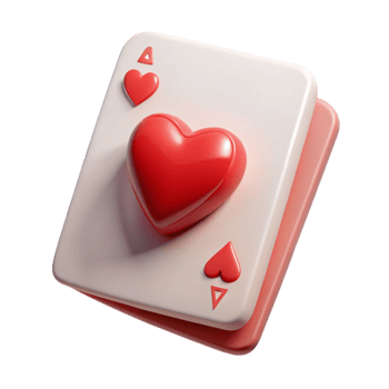 wonderful contemporary Playing Card Hearts Ace Isolated on Transparent Background exclusive png