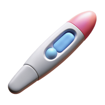 vibrant creative Positive Pregnancy Test Transparent Background high resolution png
