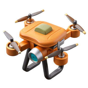wonderful rustic Precision Farming Drone Top View Isolated Cutout authentic png