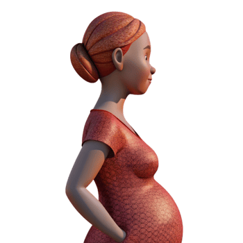 magnificent rustic Pregnant Woman Silhouette Side View Cutout high resolution png