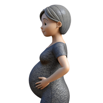 magnificent traditional Pregnant Woman Silhouette Side View Cutout exclusive png