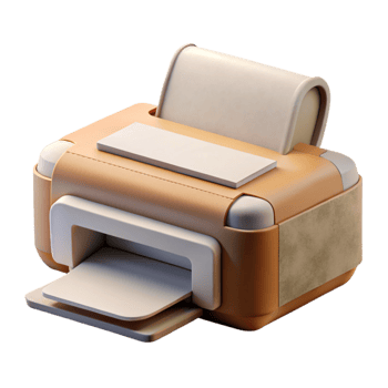 magnificent creative Printer Side View Transparent Background professional png