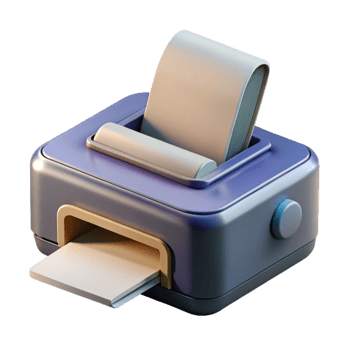 magnificent creative Printer with Paper Tray Open Transparent high quality png