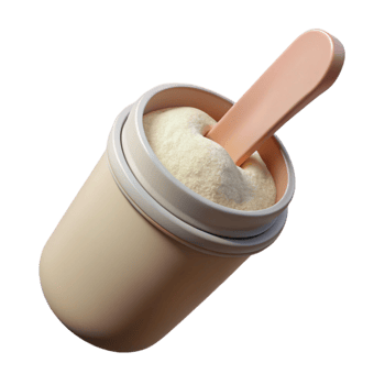 magnificent modern Protein Powder Scoop Vanilla Flavor Transparent Background premium png