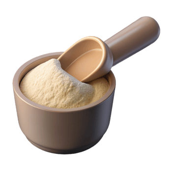 impressive modern Protein Powder Scoop Vanilla Flavor Transparent Background original png