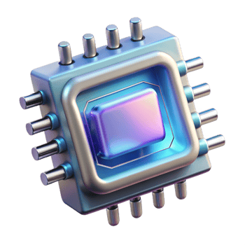 serene classic Quantum Computer Processor Close Up Transparent png