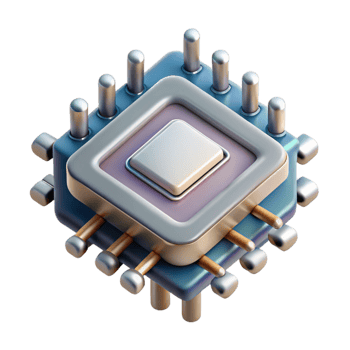 dramatic creative Quantum Computing Processor Array Isolated Cutout high quality png