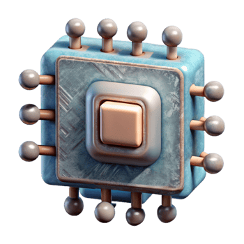 serene traditional Quantum Computing Processor Array Isolated Cutout genuine png