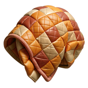 dramatic abstract Quilted Patchwork Blanket Warm Colors Transparent png