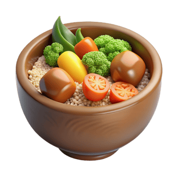 stunning contemporary Quinoa Bowl with Vegetables Cutout professional png