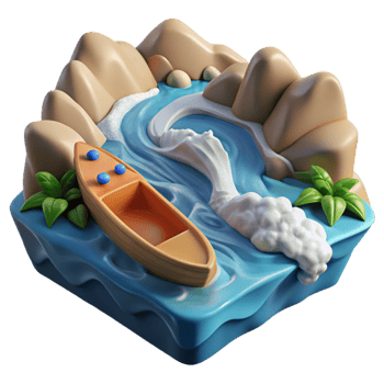 wonderful modern Raging River Rapids Whitewater View Cutout high resolution png