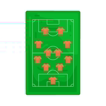 Illustration of Football Formation vector