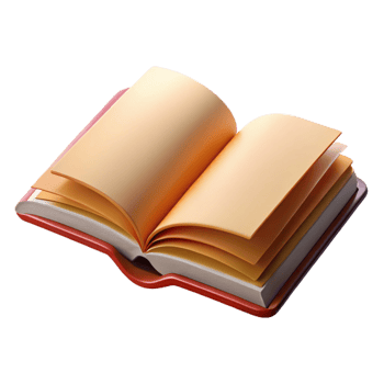 extraordinary vintage Realistic Open Book with Blank Pages Transparent professional png