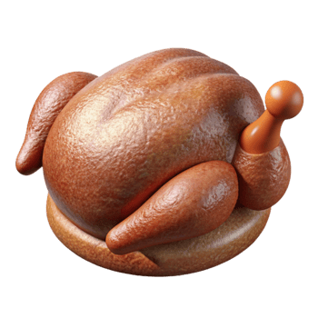 impressive traditional Realistic Roasted Turkey Cutout original png