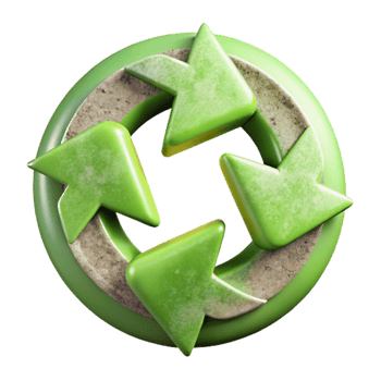 stunning rustic Recycling Arrows Symbol Circular premium png