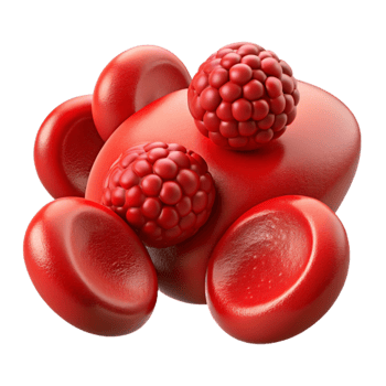 vibrant traditional Red Blood Cells Microscopic View Transparent Background png