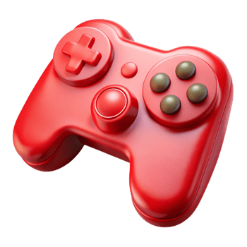 dramatic modern Red Controller Buttons Isolated Element professional png