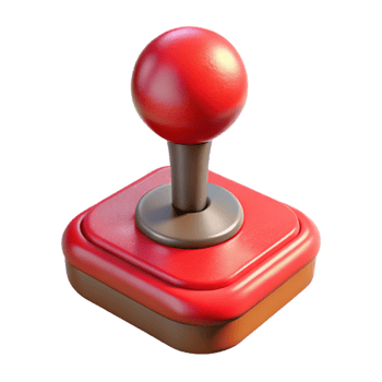 stunning rustic Red Joystick Cutout Isolated on Transparent Background exclusive png