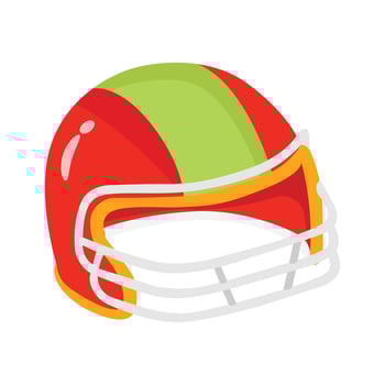 Download amazingly designed 3d style icon of sports helmet vector