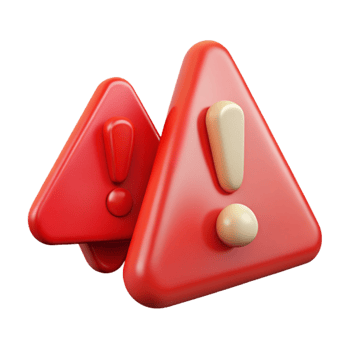 impressive classic Red Warning Sign with Exclamation Mark Transparent Background exclusive png