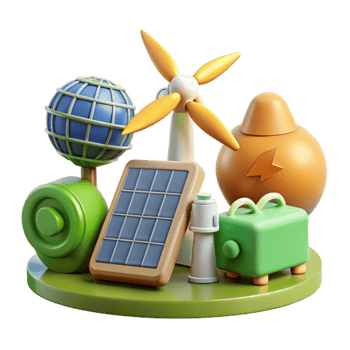 stunning creative Renewable Energy Icons Set Isolated Cutout detailed png