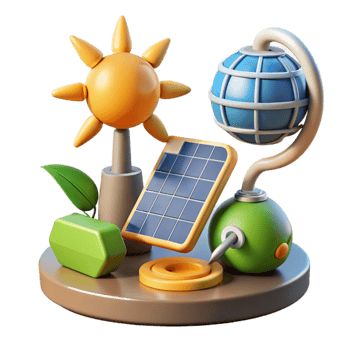 wonderful vintage Renewable Energy Sources Diagram Isolated exclusive png