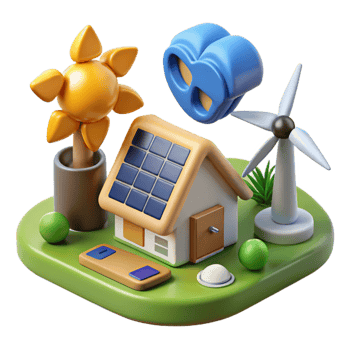 stunning rustic Renewable Energy Icons Set Isolated Cutout original png