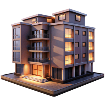 extraordinary traditional Residential Building Complex Dusk Sky Transparent high resolution png