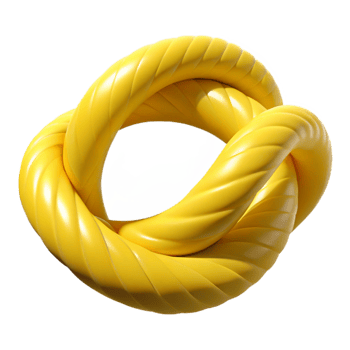 magnificent minimalist Resistance Band Loop Yellow Transparent Background original png