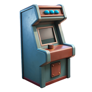 magnificent creative Retro Arcade Cabinet Side View Cutout authentic png