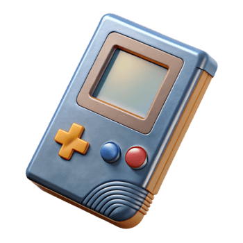 serene classic Retro Game Cartridge Top View Cutout premium png