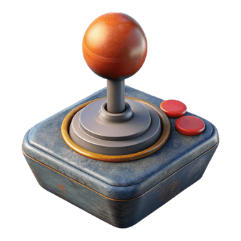 wonderful abstract Retro Joystick Top View Cutout exclusive png