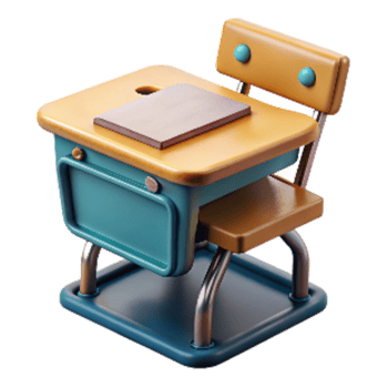 impressive vintage Retro School Desk with Inkwell Hole Transparent Cutout high quality png