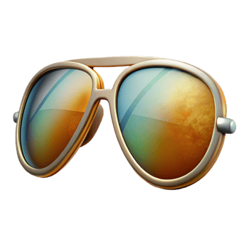 dramatic abstract Retro Sunglasses Aviator Style Cutout detailed png
