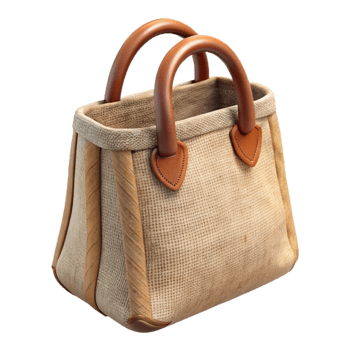 serene classic Reusable Shopping Bag Canvas Texture Isolated Element detailed png