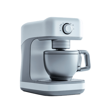 Modern Kitchen Appliance Display on transparent background. png