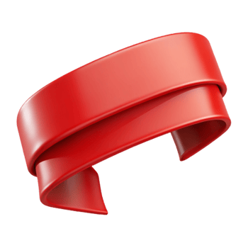 stunning rustic Ribbon Banner Red Blank Cutout genuine png