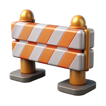 vibrant artistic Road Barrier Transparent Background original png