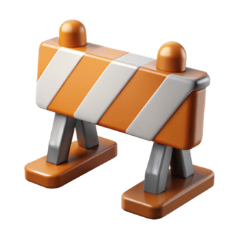 dramatic rustic Road Barrier Transparent Background high resolution png