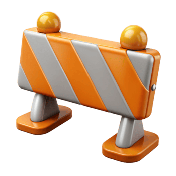 serene modern Road Barrier Transparent Background original png