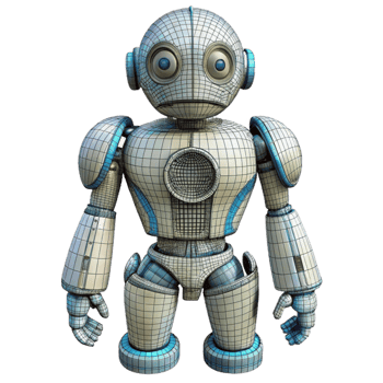 extraordinary contemporary Robot Body Wireframe Model Isolated Element genuine png
