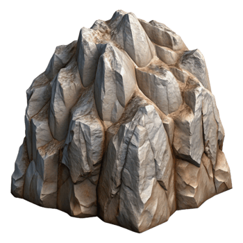 wonderful rustic Rocky Mountain Cliff Face Isolated professional png