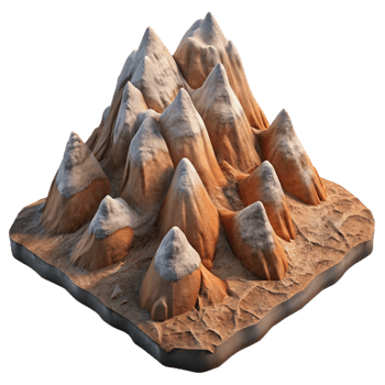 extraordinary abstract Rocky Mountain Terrain Cutout exclusive png