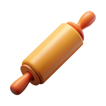 wonderful traditional Rolling Pin Angled View Cutout Transparent Background original png