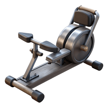 impressive modern Rowing Machine Black Handles Transparent Cutout png