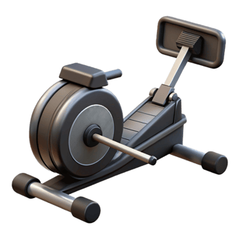 extraordinary contemporary Rowing Machine Black Handles Transparent Cutout detailed png