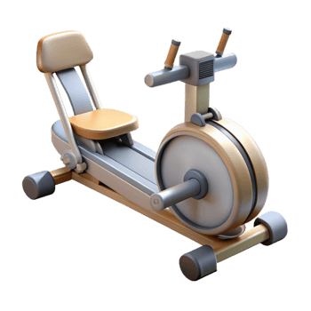 stunning creative Rowing Machine Modern Design Transparent Background high resolution png