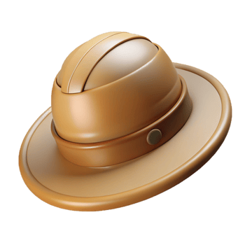 beautiful creative Safari Hat Khaki Color Transparent professional png