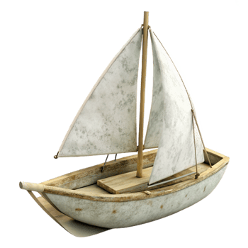 serene abstract Sailing Boat White Sails Cutout Element high quality png