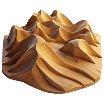 serene traditional Sand Dunes Desert Landscape Windswept Texture Cutout png